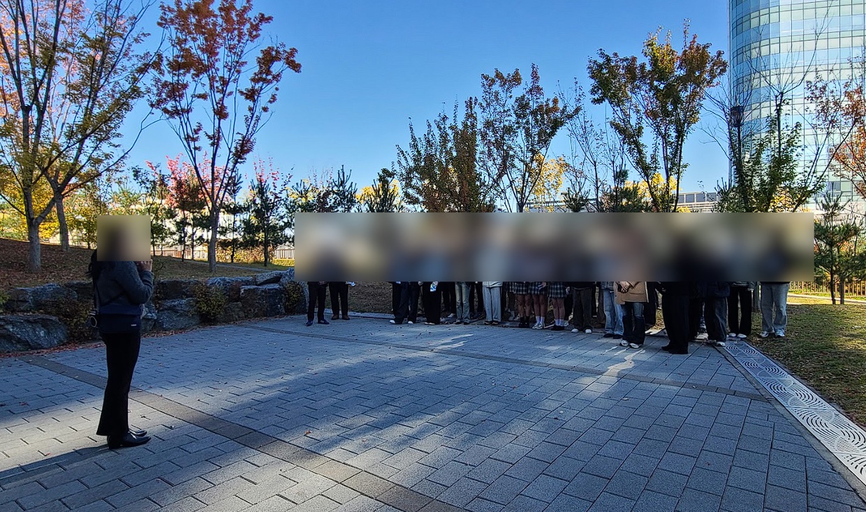 야외 오리엔테이션 현장